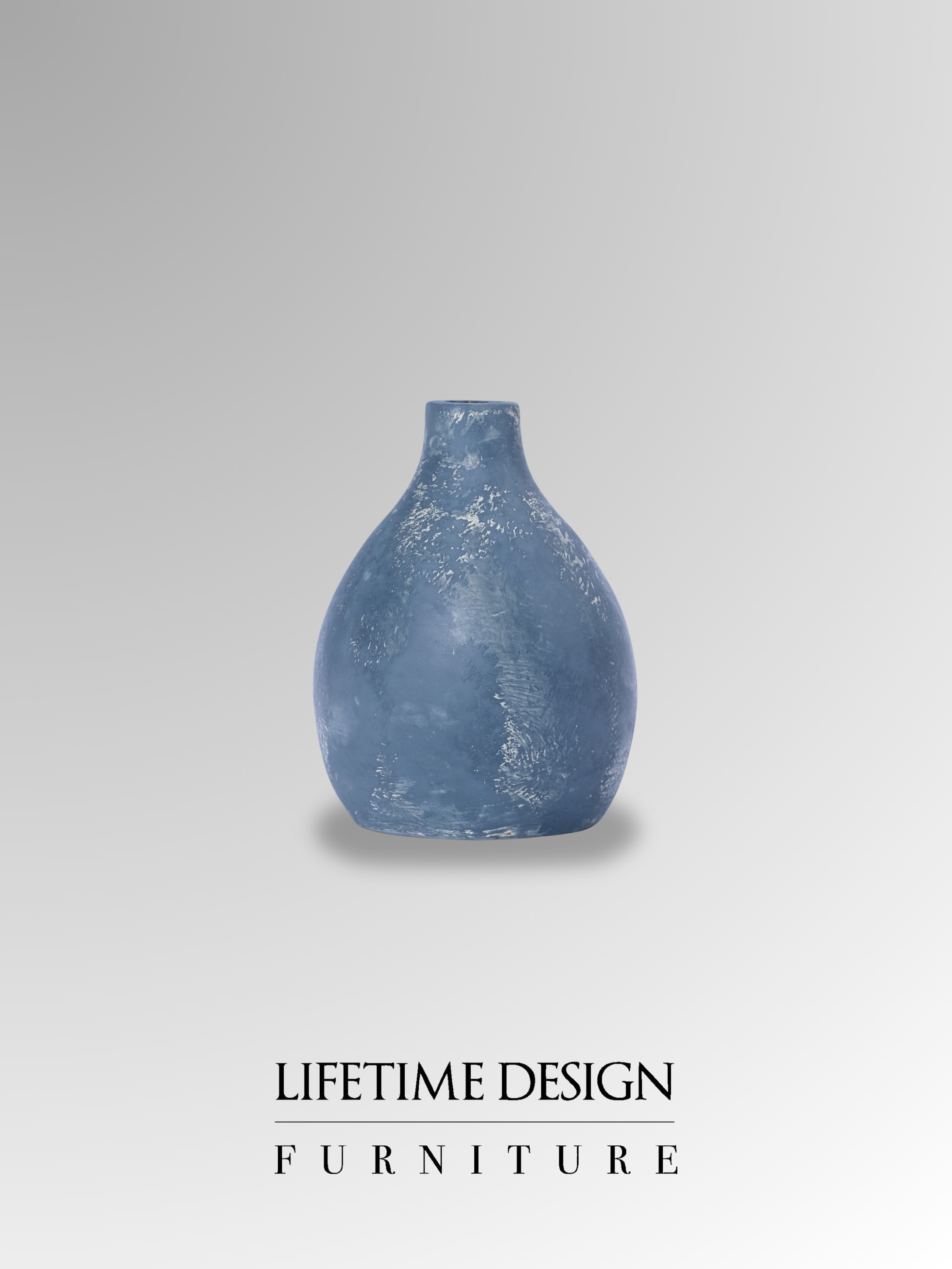VASE CLAY MADE NAVY