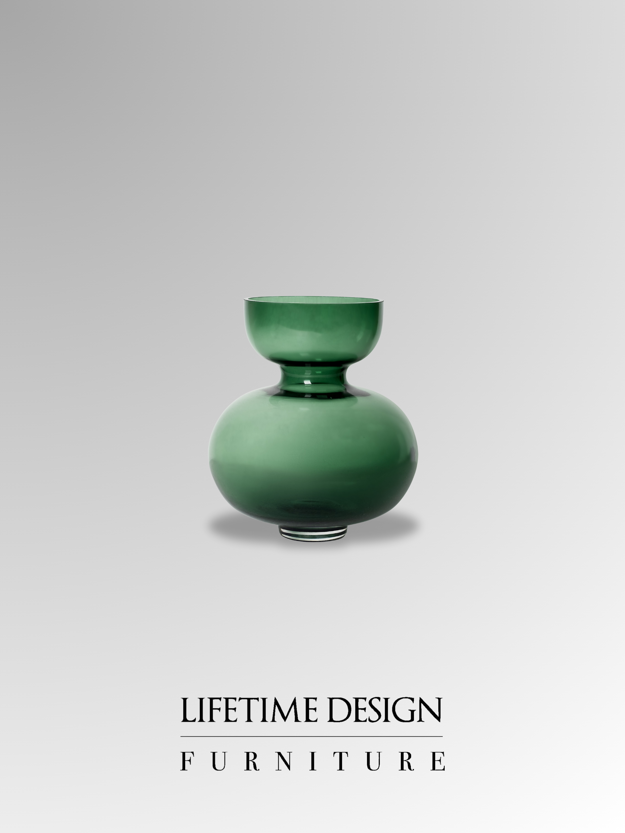 VASE RUMA GLASS GREEN