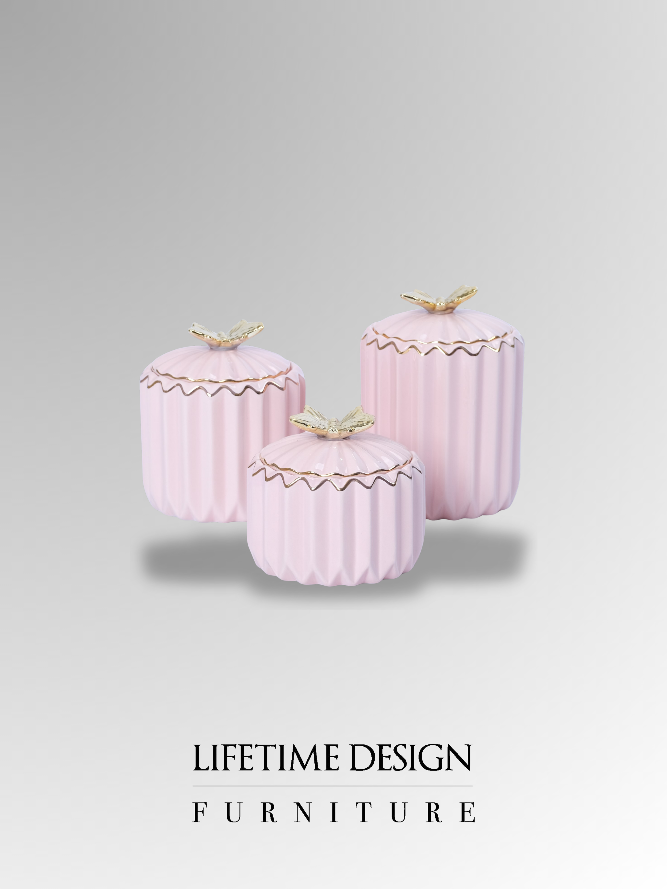 JAR PINK SET OF 3