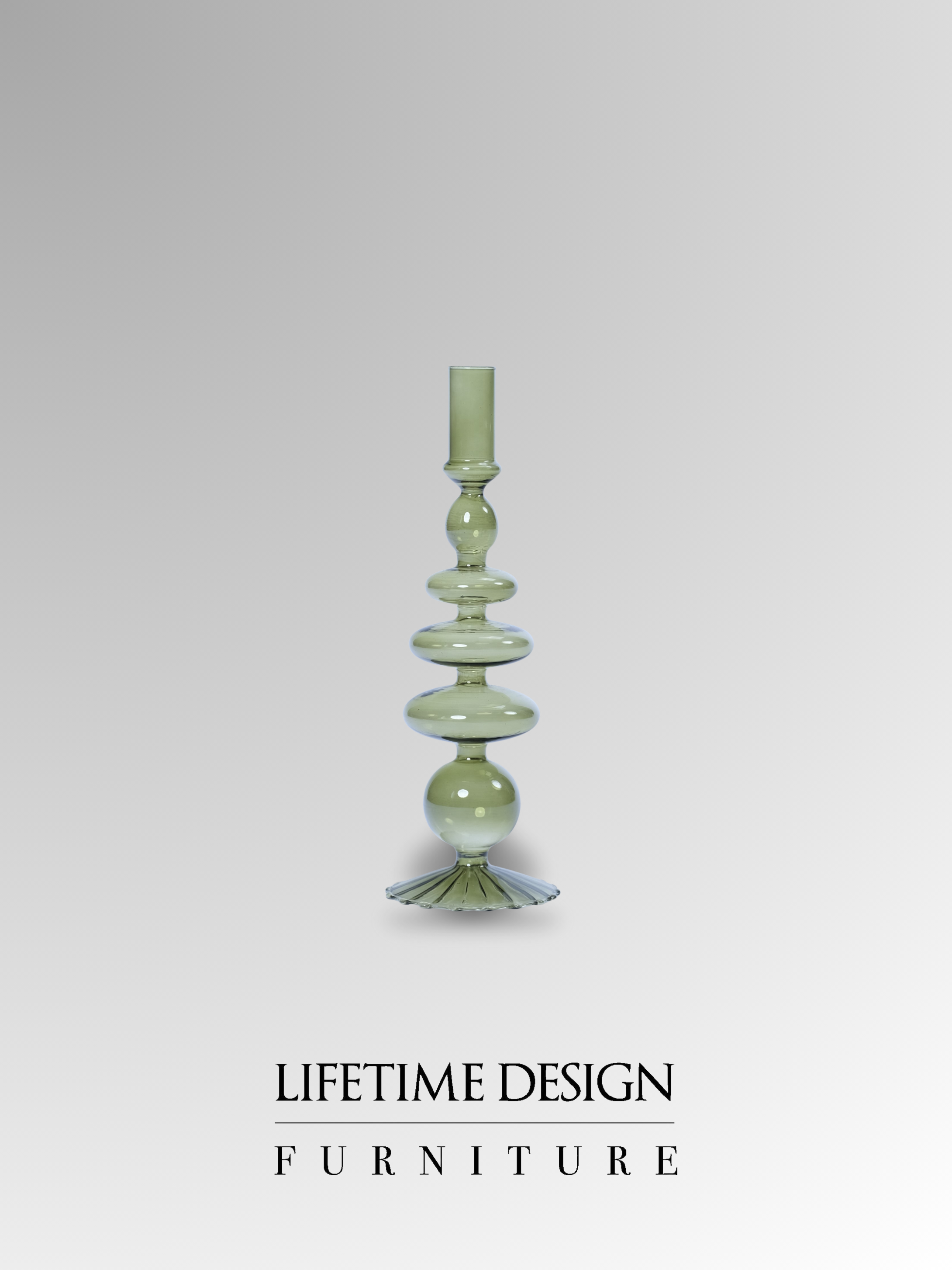 CANDLE HOLDER GLASS ARMY